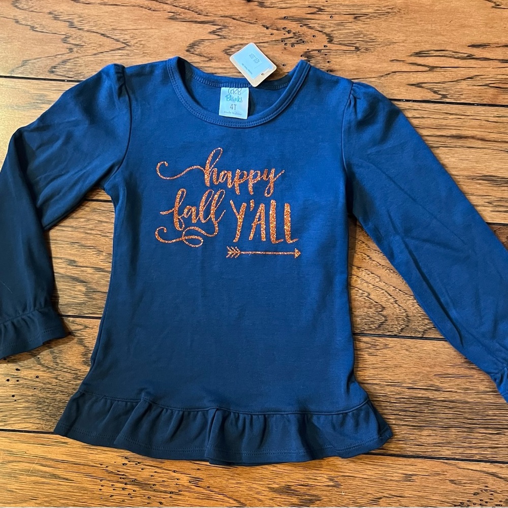 Boutique Girls Fall Top NWT Size 4T